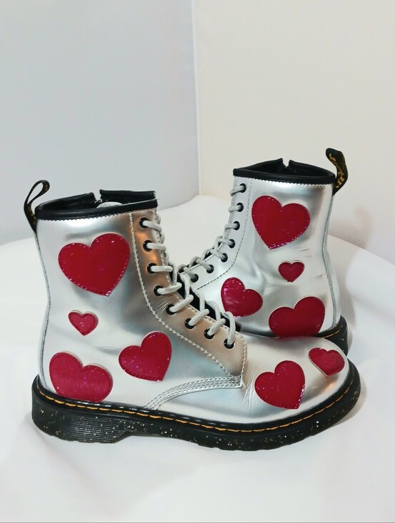 Dr. Martens Shoes - Dr  Martens Metallic Hearts Boots